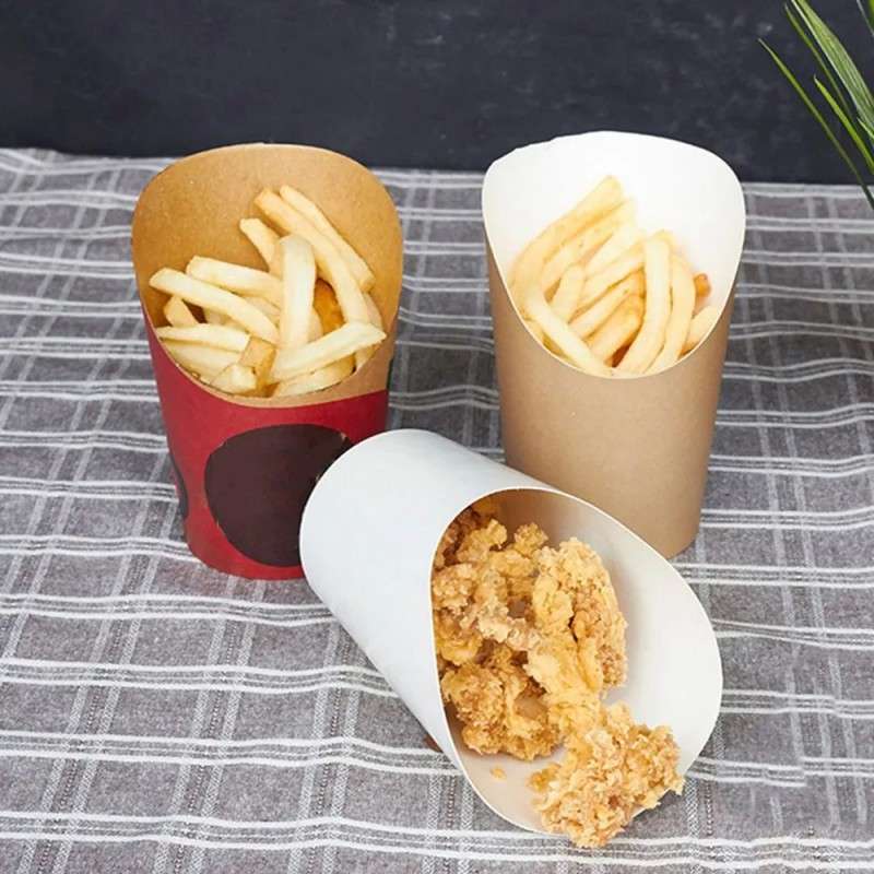 Pla coated fried food bucket