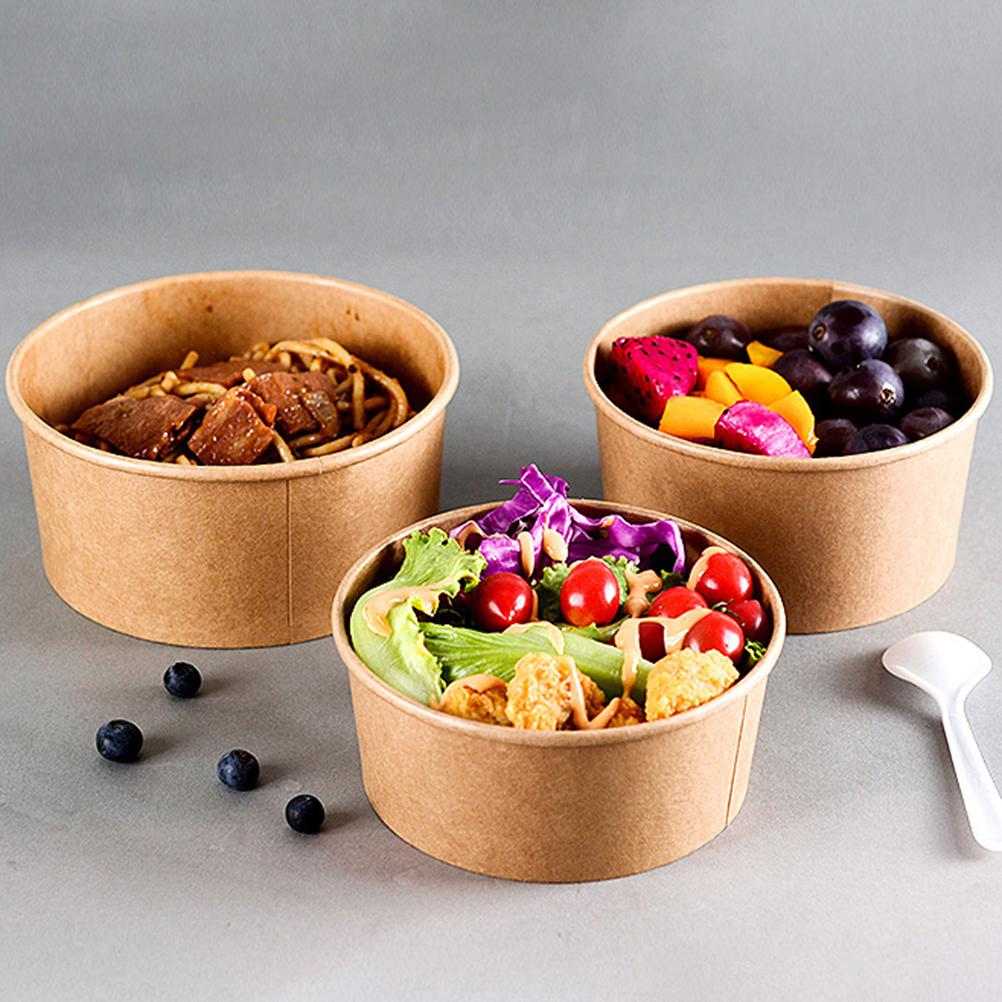 pe coated kraft paper bowl