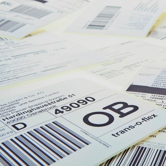 Shipping Logistics Labels