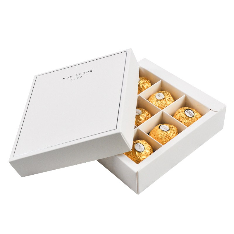 White Cardboard chocolate packaging