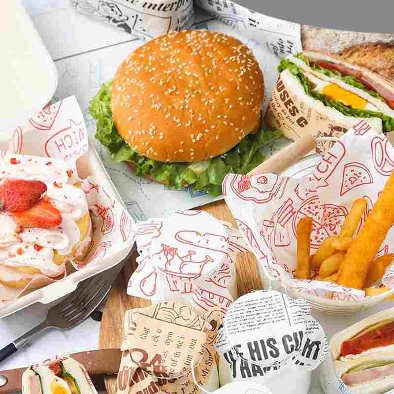 Food Grade Burger Sandwich Wrapping Paper