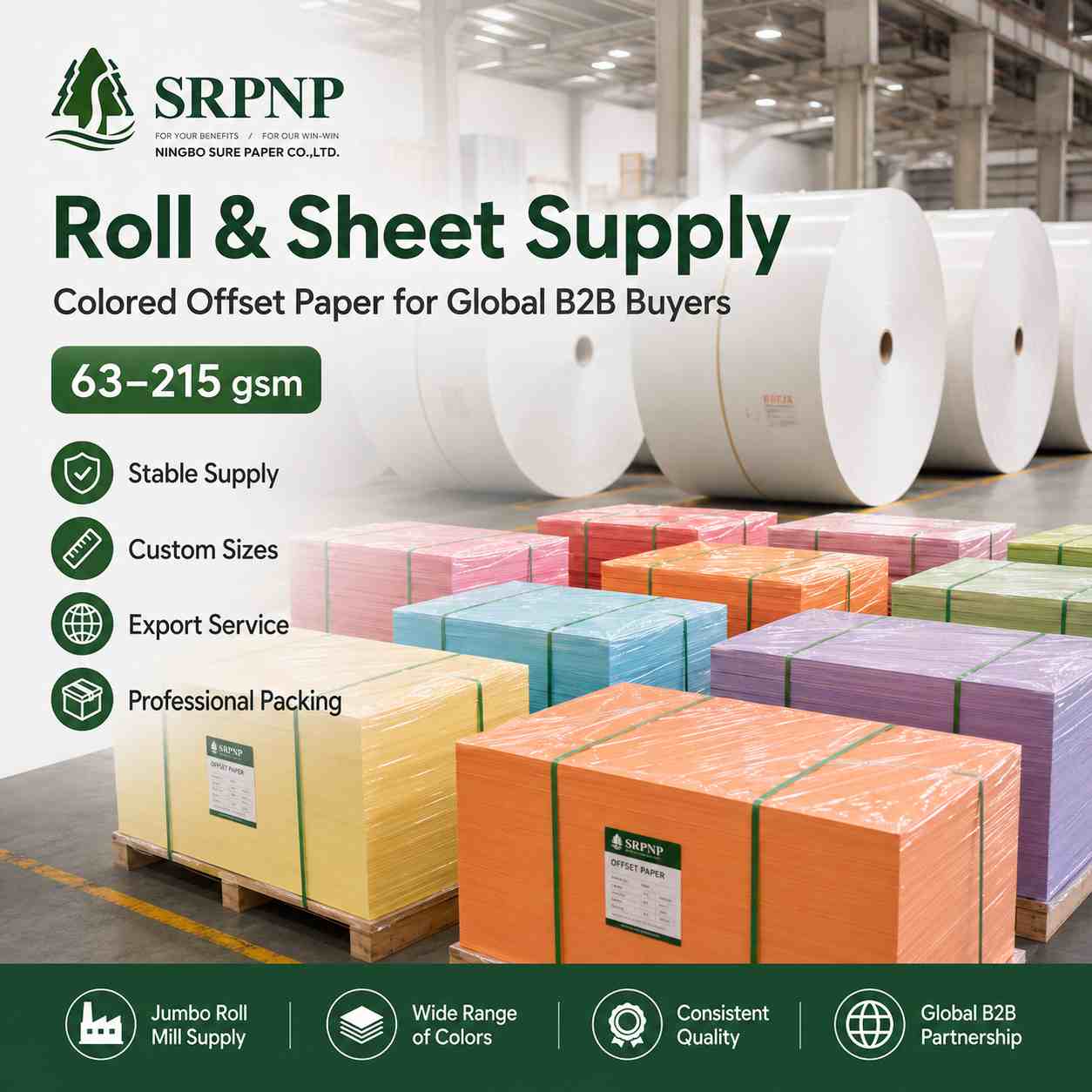 Colored offsetpaper SurePaper8