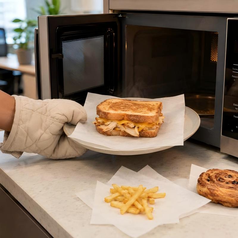 microwave safe greaseproof paper sandwich