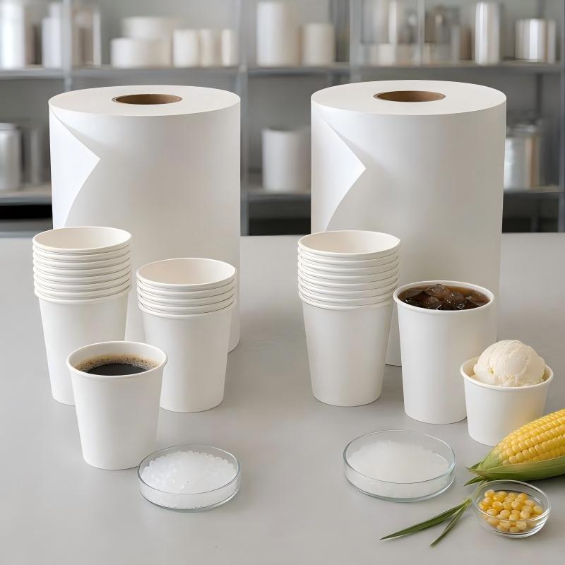 pe vs pla coated cupstock materials