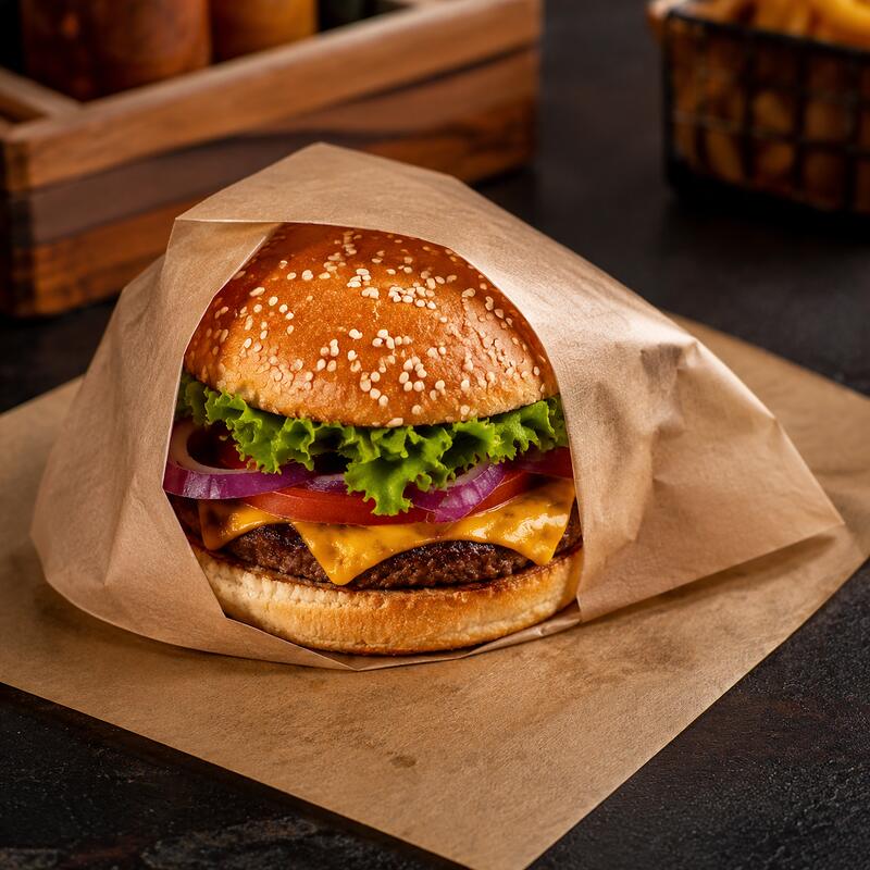 greaseproof paper for burger wrapping